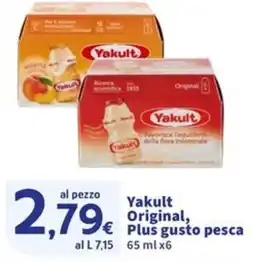 Sigma Yakult Original, Plus gusto pesca offerta