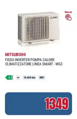 Trony Mitsubishi fisso inverter pompa calore climatizzatore linea smart - MSZ- offerta
