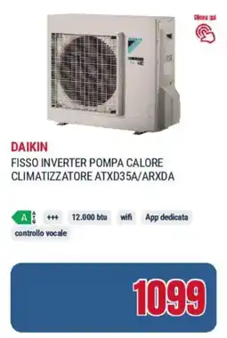 Trony Daikin fisso inverter pompa calore climatizzatore ATXD35A/ARXDA offerta