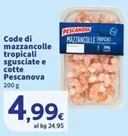 Sigma Code di mazzancolle tropicali sgusciate e cotte Pescanova offerta