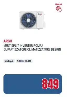 Trony Argo multisplit inverter pompa climatizzatore climatizzatore design offerta