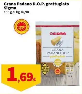 Sigma Grana Padano D.O.P. grattugiato Sigma offerta