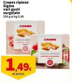Sigma Crepes ripiene Sigma offerta