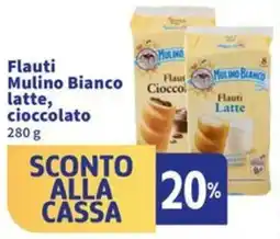 Sigma Flauti Mulino Bianco latte, cioccolato offerta