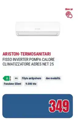 Trony Ariston-termosanitari fisso inverter pompa calore climatizzatore aeres net 25 offerta