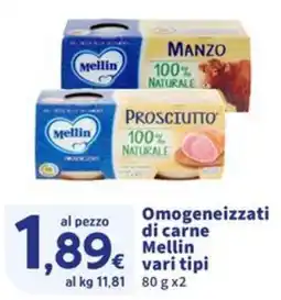Sigma Omogeneizzati di carne Mellin offerta