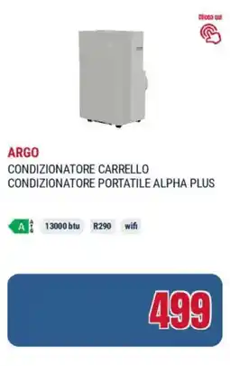 Trony Argo condizionatore carrello condizionatore portatile alpha plus offerta