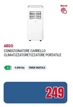 Trony Argo condizionatore carrello climatizzatoretizzatore portatile offerta