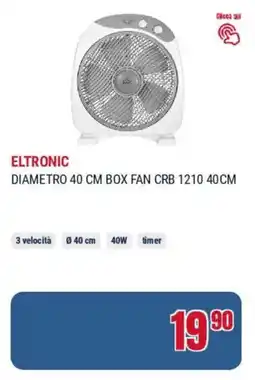 Trony Eltronic diametro 40 cm box fan crb 1210 40cm offerta