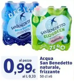 Sigma Acqua San Benedetto naturale, frizzante offerta