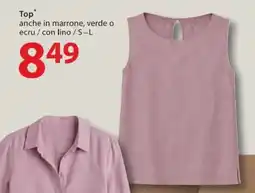 NKD Top* anche in marrone, verde o ecru / con lino offerta