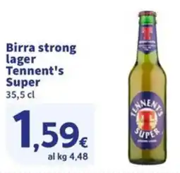 Sigma Birra strong lager Tennent's Super offerta