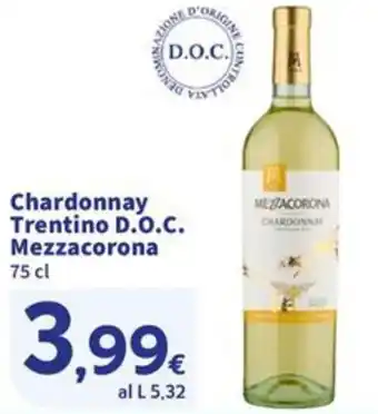 Sigma Chardonnay Trentino D.O.C. Mezzacorona offerta
