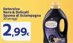 Sigma Detersivo Nero & Delicati Spuma di Sciampagna offerta