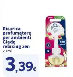 Sigma Ricarica profumatore per ambienti Glade relaxing zen offerta