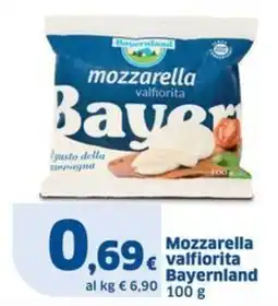 Sigma Mozzarella valfiorita Bayernland offerta
