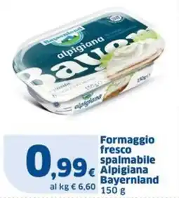 Sigma Formaggio fresco spalmabile Alpigiana Bayernland offerta