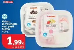Sigma Gelato in vaschetta Sigma offerta