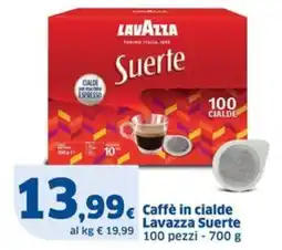 Sigma Caffe in cialde Lavazza Suerte offerta