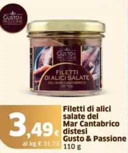 Sigma Filetti di alici salate del Mar Cantabrico distesi Gusto & Passione offerta