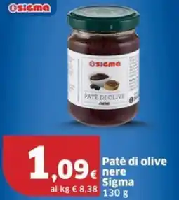 Sigma Patè di olive nere Sigma offerta