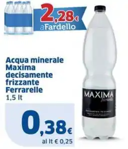 Sigma Acqua minerale Maxima decisamente frizzante Ferrarelle offerta