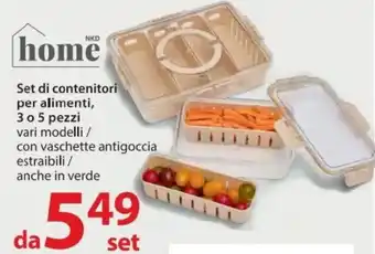 Set di contenitori per alimenti