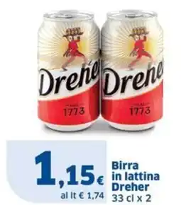 Sigma Birra in lattina Dreher offerta