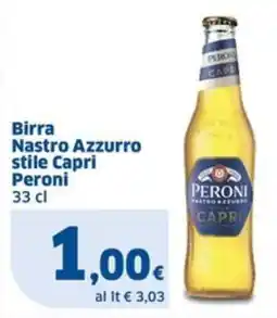 Sigma Birra Nastro Azzurro stile Capri Peroni offerta