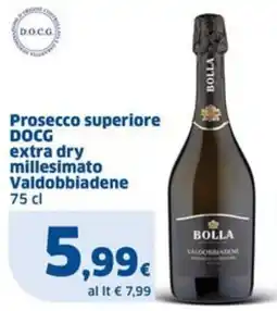 Sigma Prosecco superiore DOCG extra dry millesimato Valdobbiadene offerta