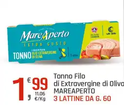 Supermercati Dok Tonno Filo di Extravergine di Oliva MAREAPERTO offerta