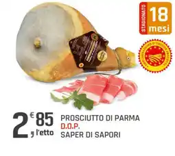 Supermercati Dok Prosciutto di parma d.o.p. saper di sapori offerta
