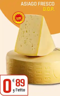 Supermercati Dok Asiago fresco d.o.p. offerta