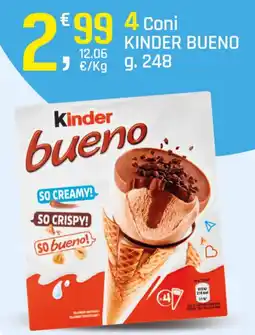 Supermercati Dok 4 Coni KINDER BUENO offerta