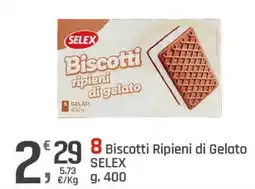 Supermercati Dok 8 Biscotti Ripieni di Gelato SELEX offerta