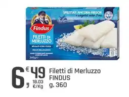Supermercati Dok Filetti di Merluzzo FINDUS offerta