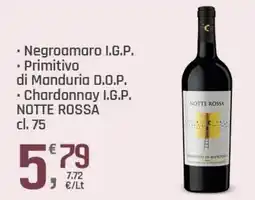 Supermercati Dok Negroamaro I.G.P., Primitivo di Manduria D.O.P., Chardonnay I.G.P. NOTTE ROSSA offerta