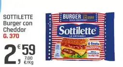 Supermercati Dok SOTTILETTE Burger con Cheddar offerta