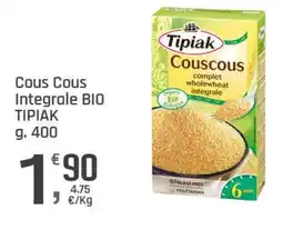 Supermercati Dok Cous Cous Integrale BIO TIPIAK offerta