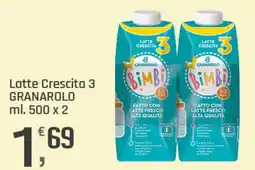 Supermercati Dok Latte Crescita 3 GRANAROLO offerta