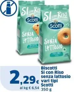 Sigma Biscotti Si con Riso senza lattosio Scotti offerta