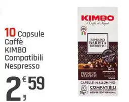 Supermercati Dok 10 Capsule Caffè Kimbo Compatibili Nespresso offerta