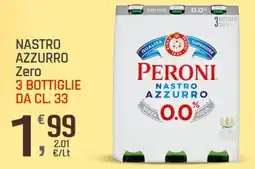 Supermercati Dok NASTRO AZZURRO Zero offerta