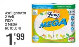 Supermercati Dok Asciugatutto 2 veli foxy 2 mega rotoloni offerta