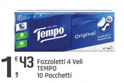 Supermercati Dok 43 Fazzoletti 4 Veli TEMPO offerta