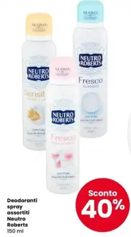 Interspar Deodoranti spray Neutro Roberts offerta