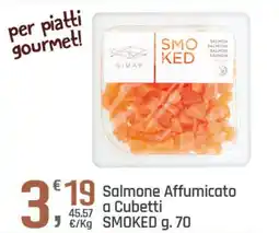 Supermercati Dok Salmone Affumicato a Cubetti SMOKED offerta
