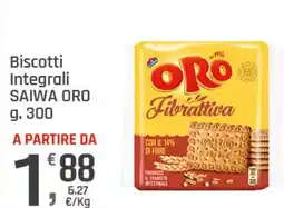 Supermercati Dok Biscotti Integrali SAIWA ORO offerta