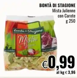 Famila BONTÀ DI STAGIONE Mista Julienne con Carote offerta