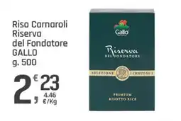Supermercati Dok Riso Carnaroli Riserva del Fondatore GALLO offerta
